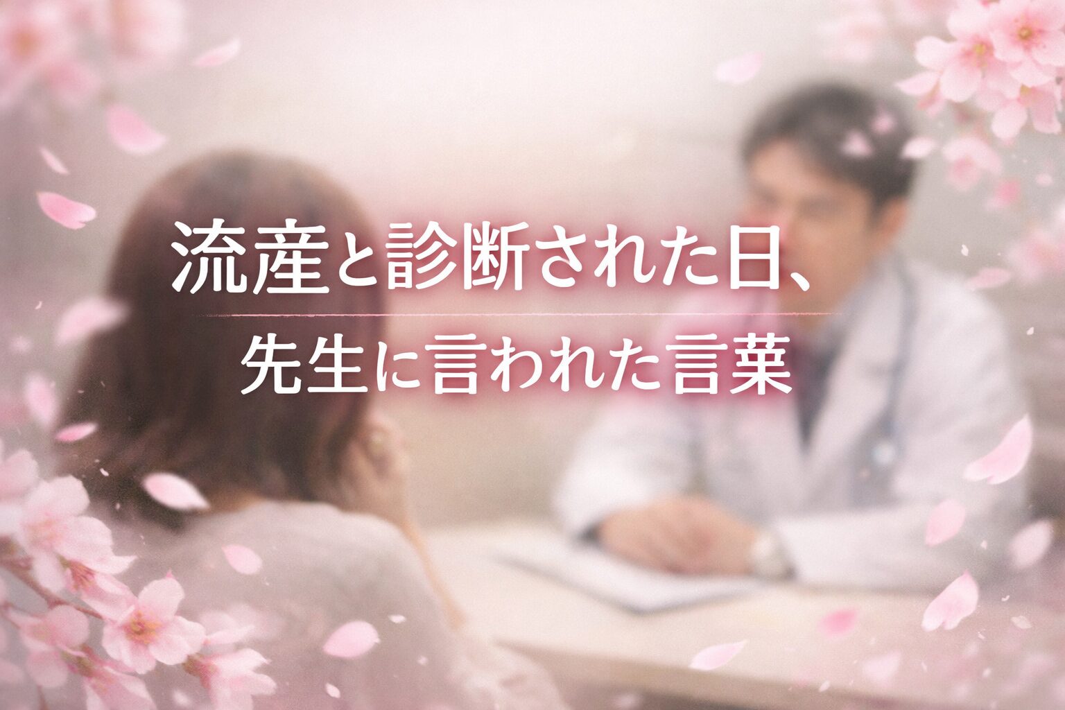 流産確定の診察日——先生の言葉が私を前に向かせてくれた【不妊治療】